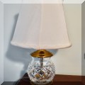 DL12. Waterford Crystal lamp. 